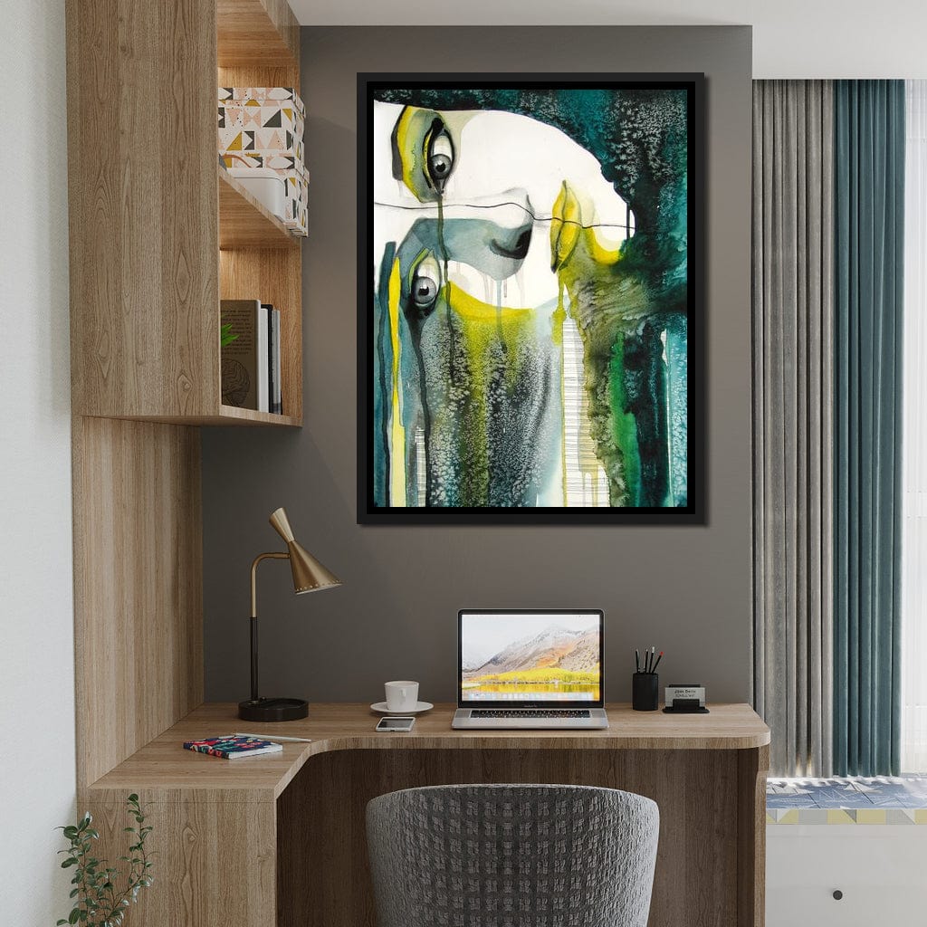 Fading Face Canvas Wall Art