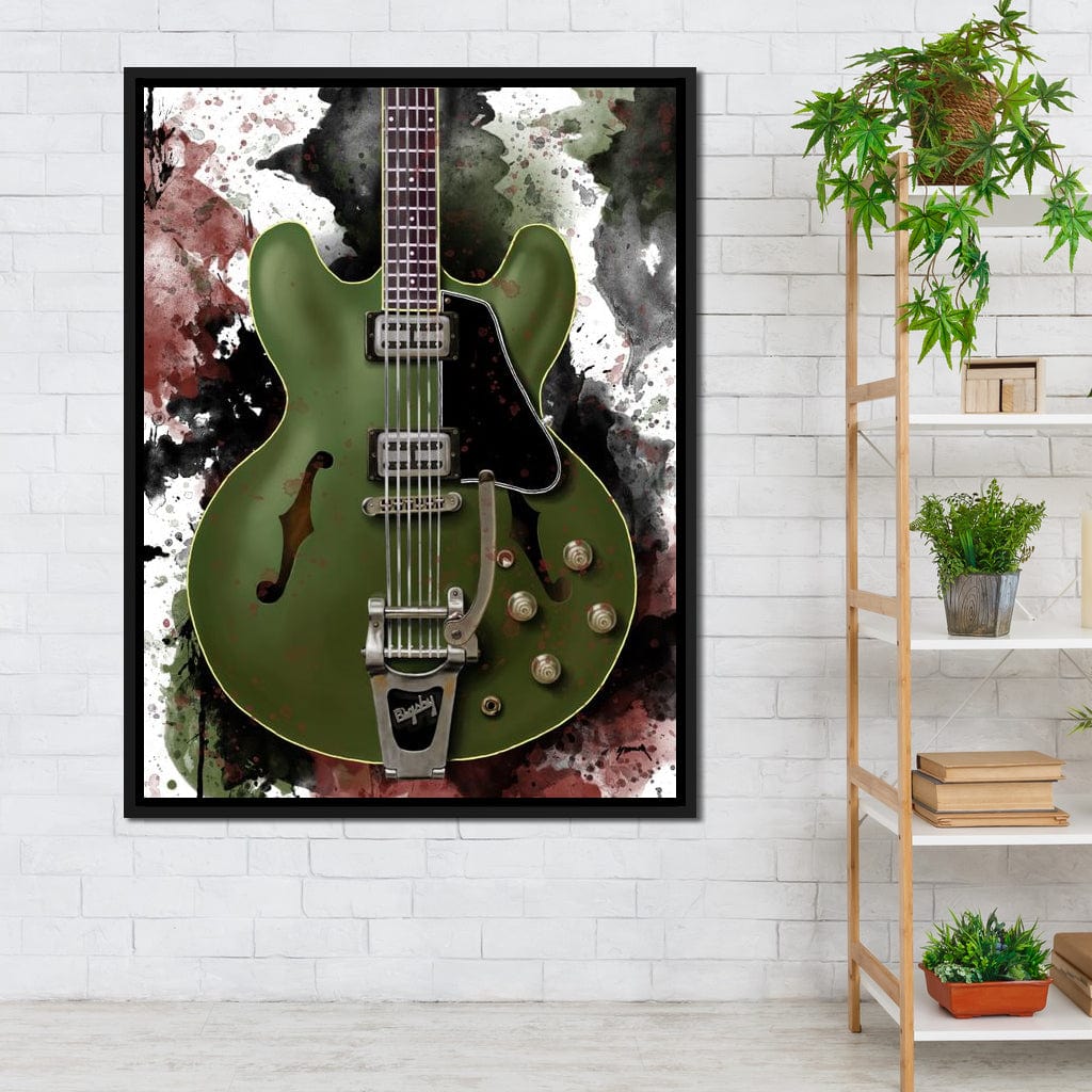 Chris Cornell's Electric Guitar Canvas Wall Art