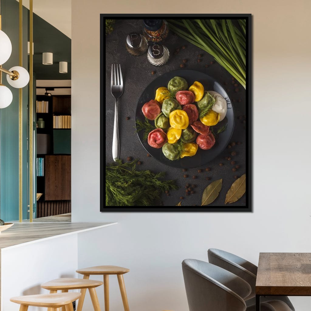 Plate of Pasta Canvas Wall Art