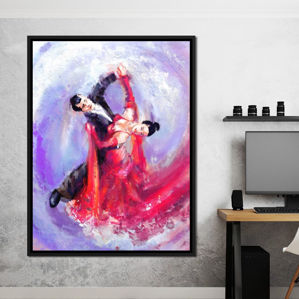 Ballroom Dancers Canvas Wall Art