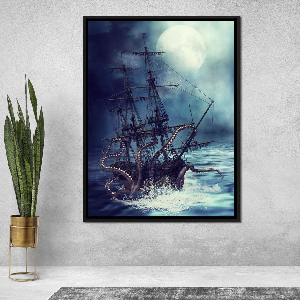 The Kraken Canvas Wall Art