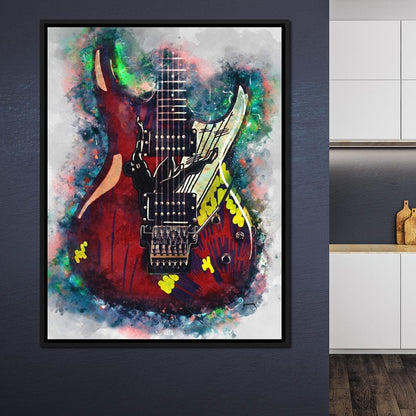 Joe Satriani's Guitar Canvas Wall Art