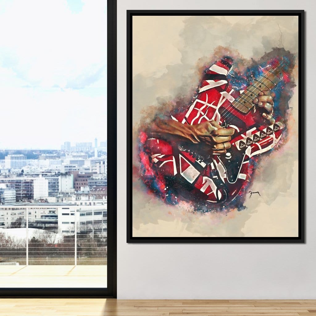 Eddie Van Halen's Electric Guitar Canvas Wall Art