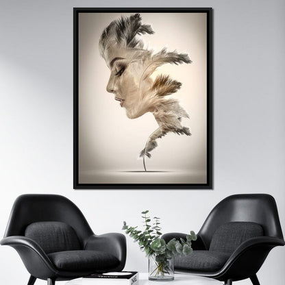 Feathers Canvas Wall Art