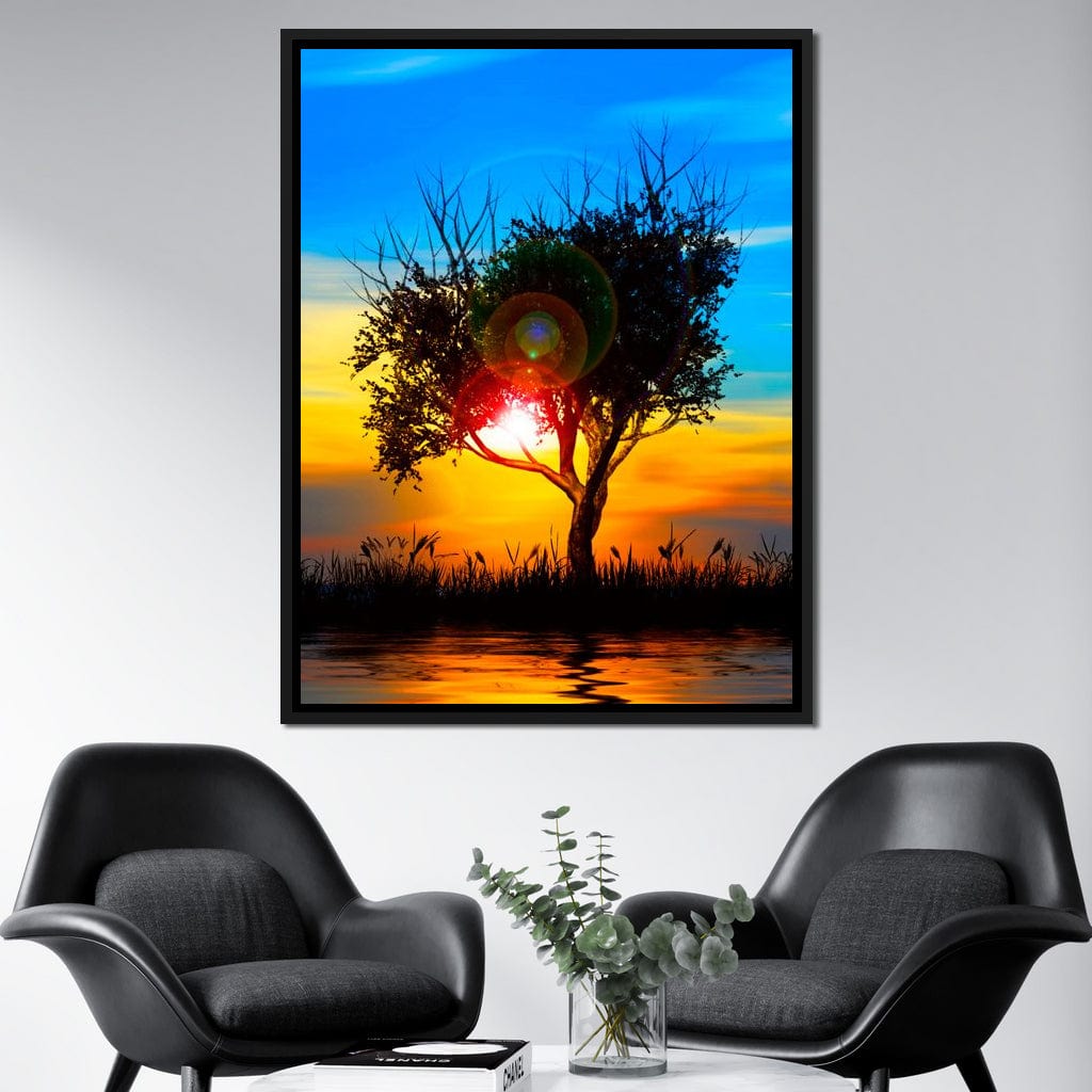 Colorful Sundown Canvas Wall Art