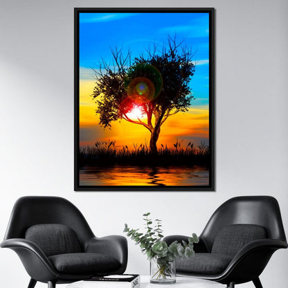 Colorful Sundown Canvas Wall Art