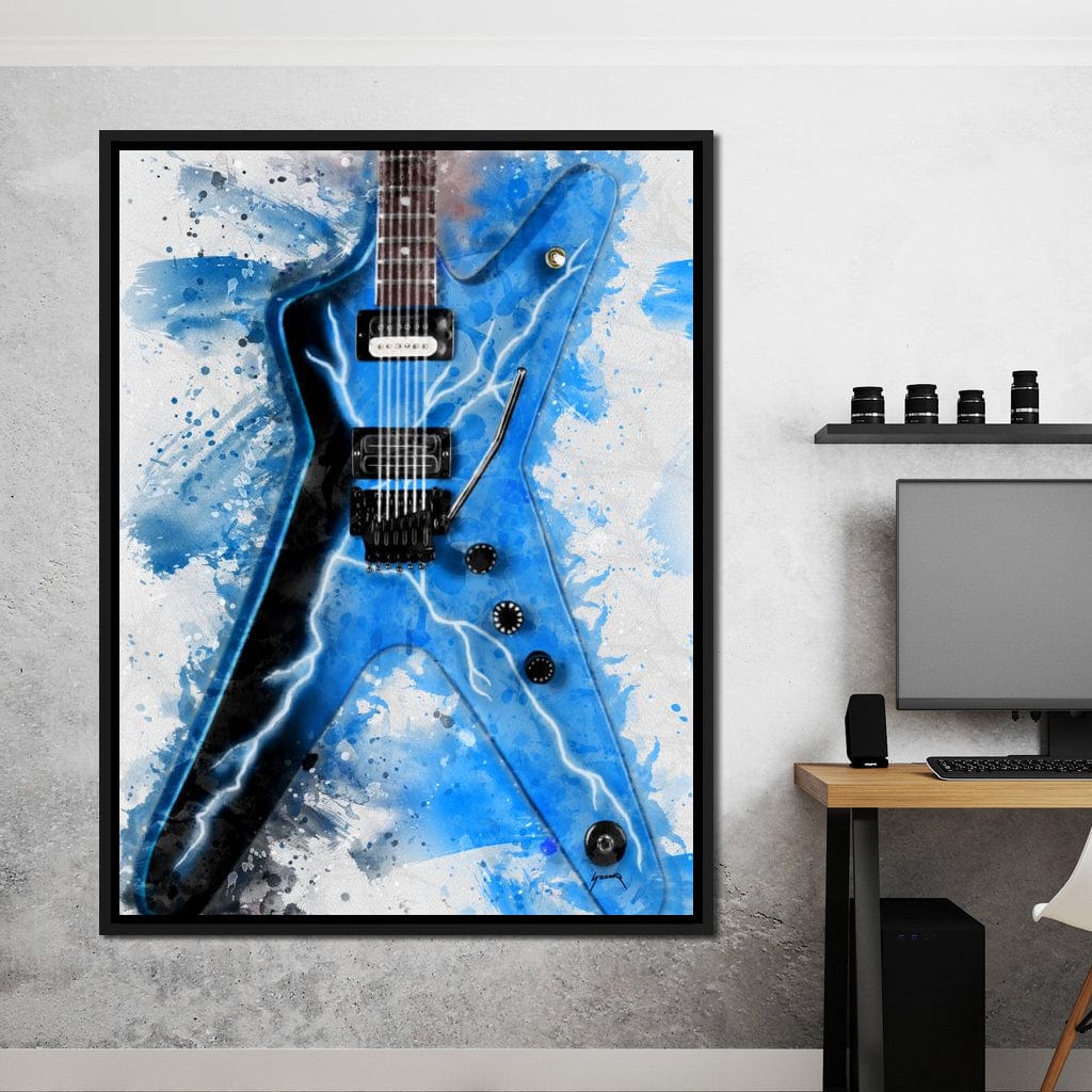 Dimebag Darrell's Guitar Canvas Wall Art