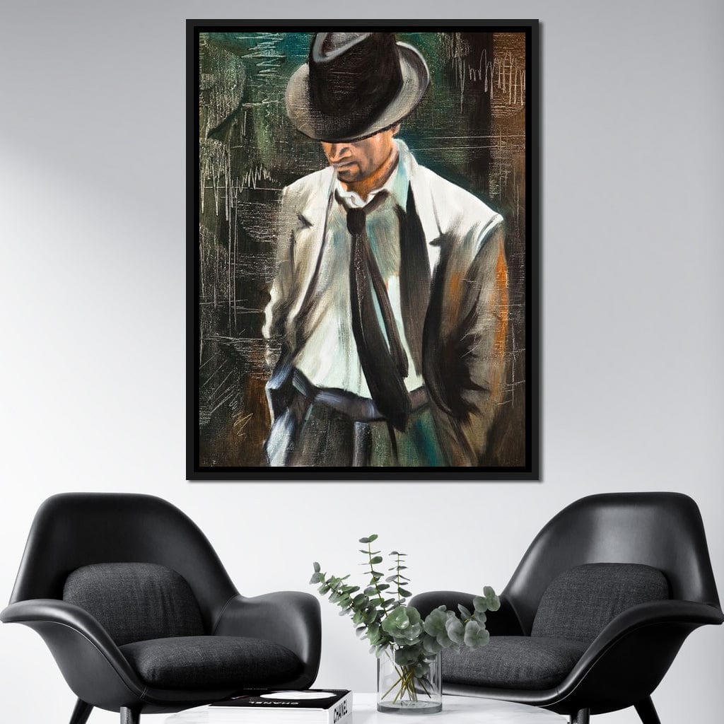 Stylish Man Canvas Wall Art