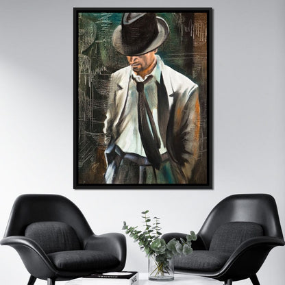 Stylish Man Canvas Wall Art