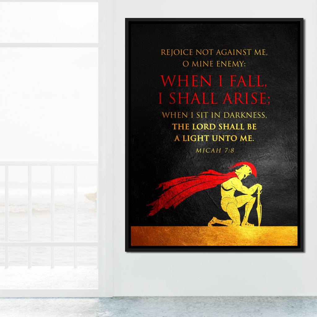 Micah 7:8 Canvas Wall Art