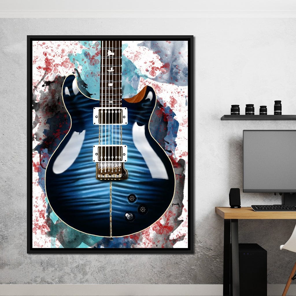 Santana's Electric Guitar Canvas Wall Art