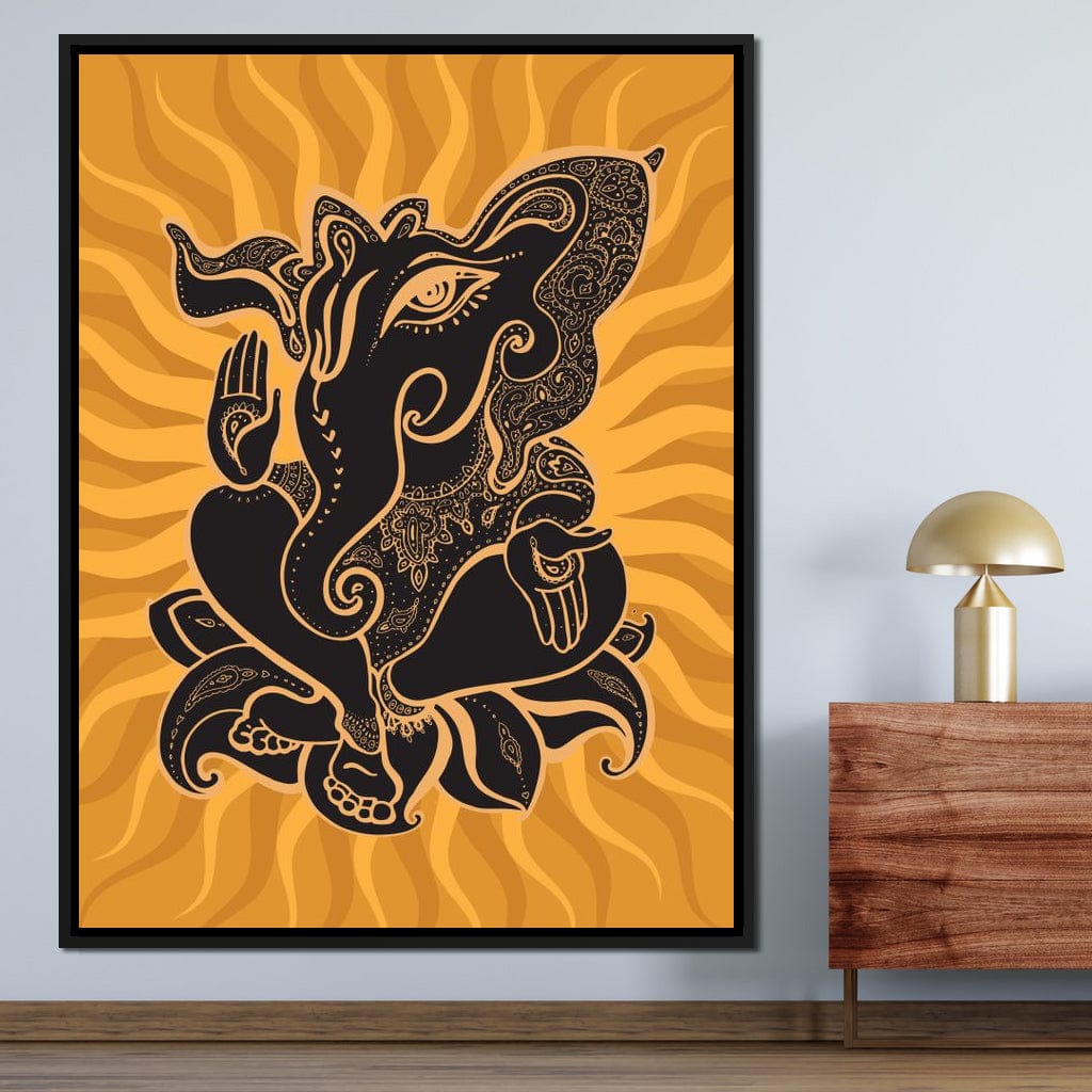 Ganesh Wisdom Canvas Wall Art
