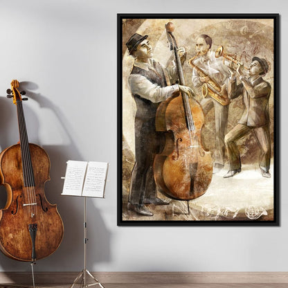 Jazz Band Canvas Wall Art