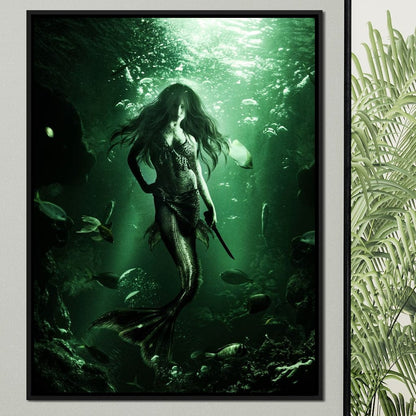 Huntress Siren Canvas Wall Art
