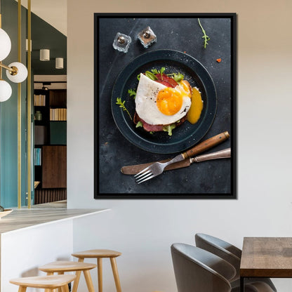 Breakfast Plate Canvas Wall Art