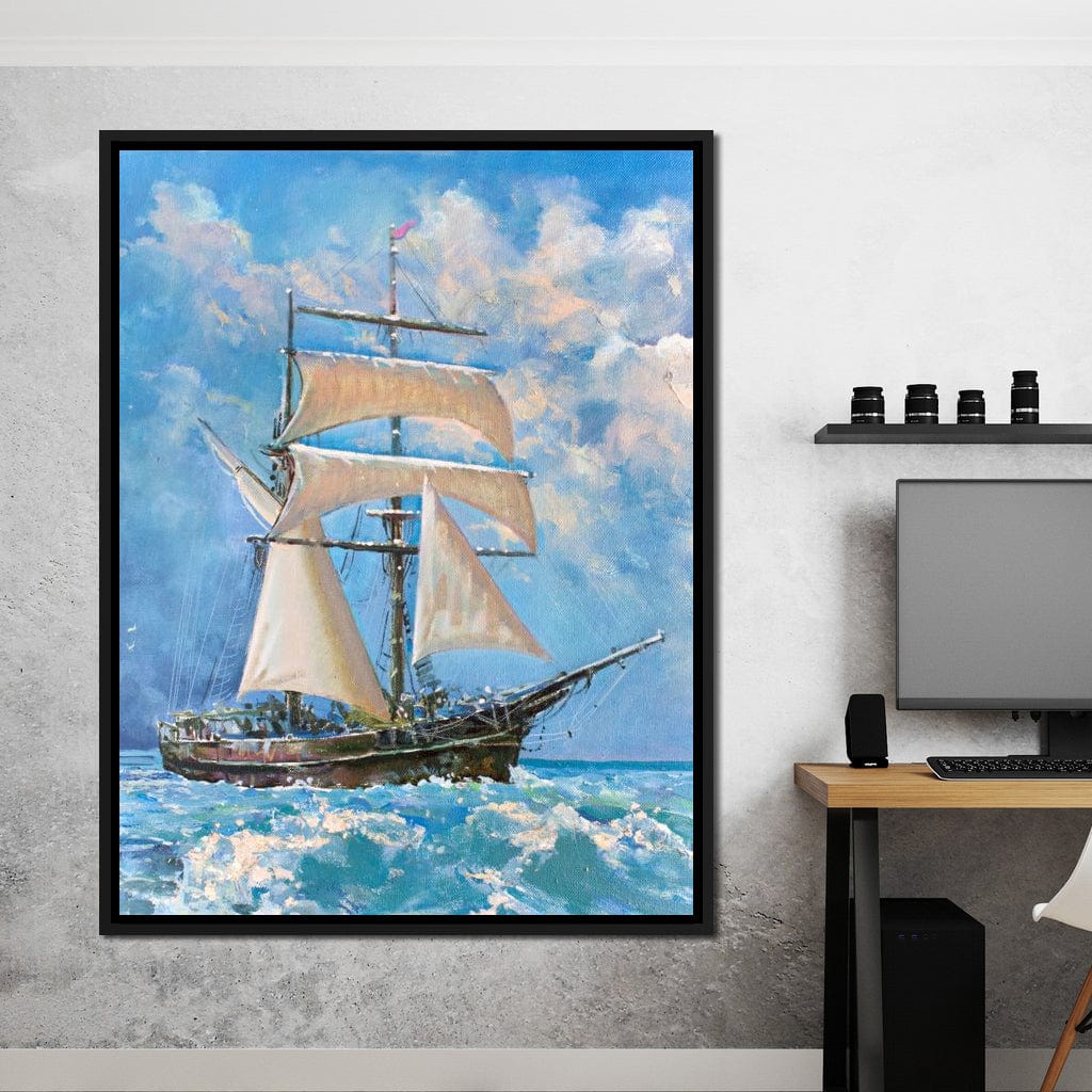 White Sails Canvas Wall Art