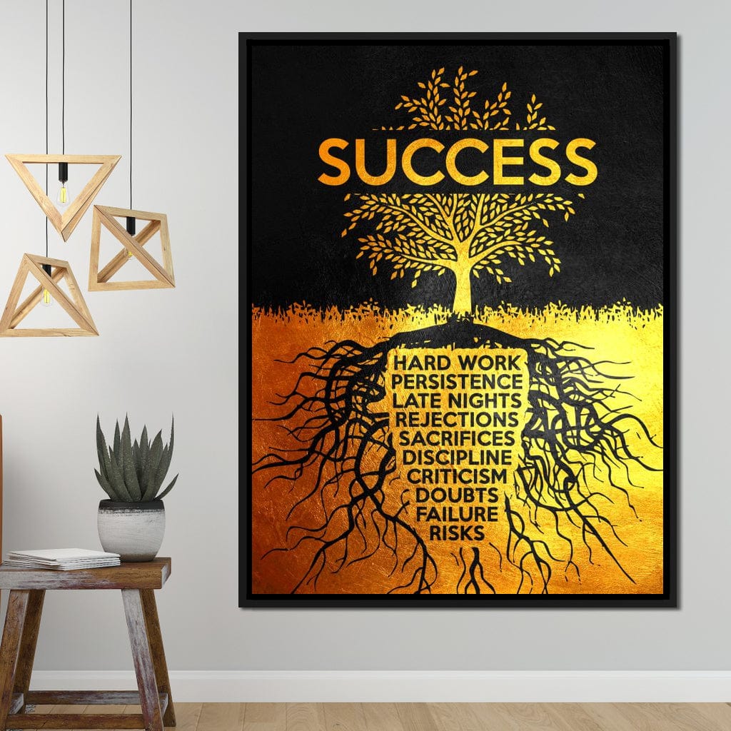 Success Tree Canvas Wall Art