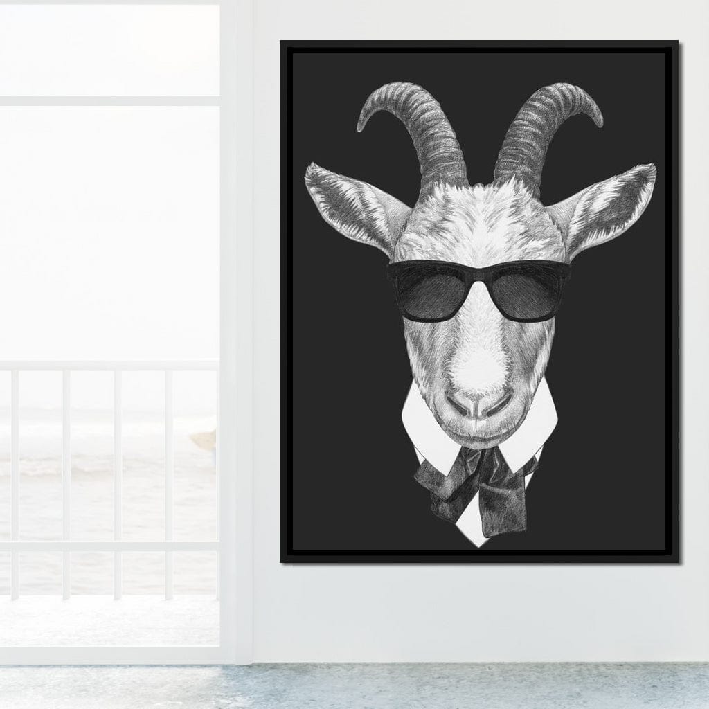 Dressed Up Goat Canvas Wall Art