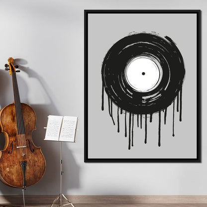 Vinyl Dripping Canvas Wall Art