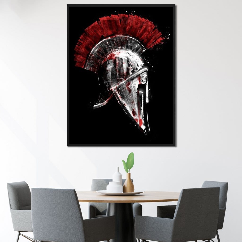 Greek Warrior Helmet Canvas Wall Art