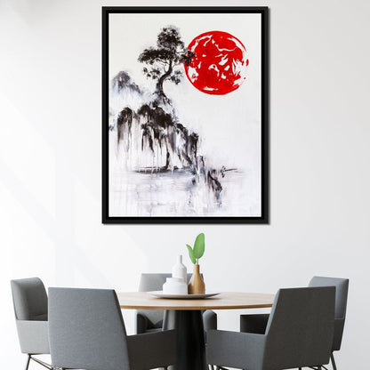 Japanese Tree Canvas Wall Art