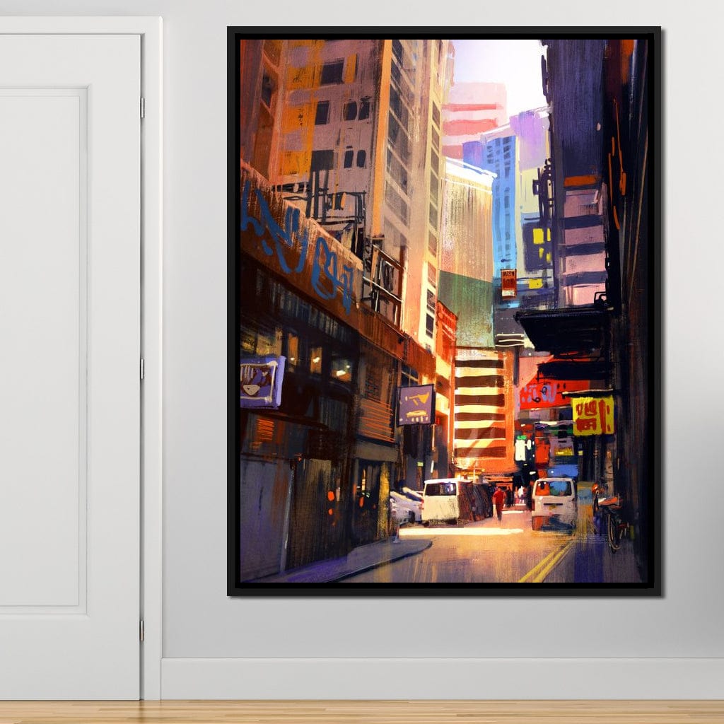 Hemererae Market Canvas Wall Art