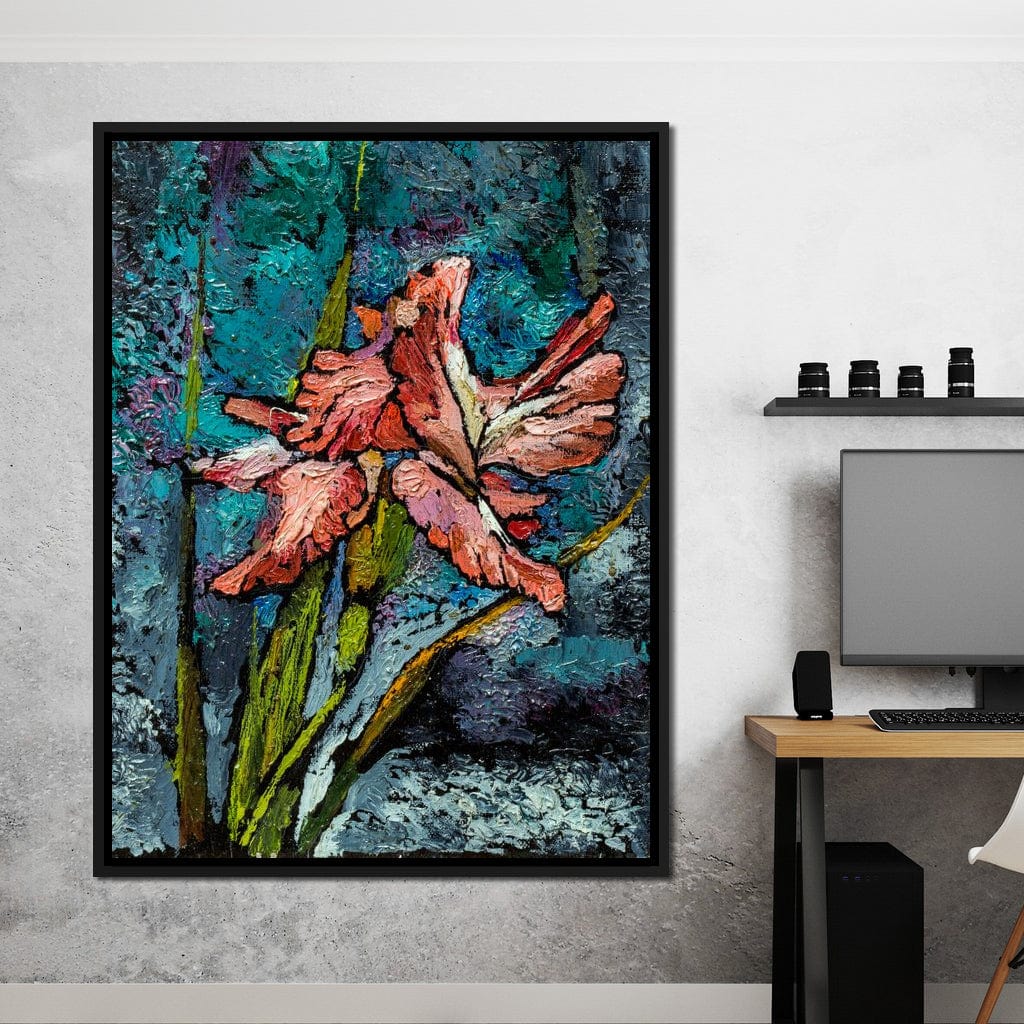 Red Iris Canvas Wall Art