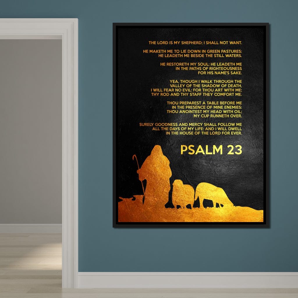 Psalm 23 Canvas Wall Art