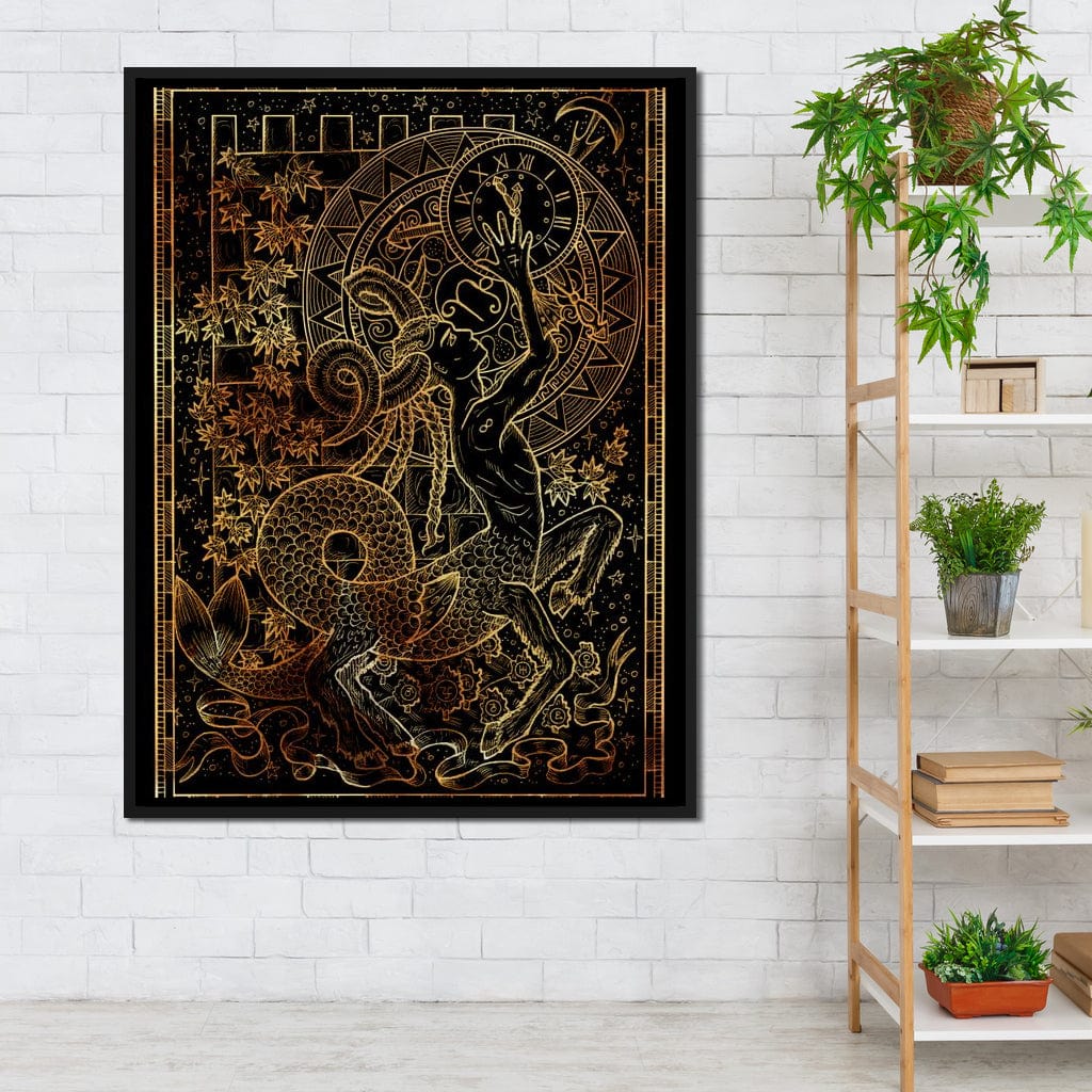 Zodiac sign Capricorn Canvas Wall Art