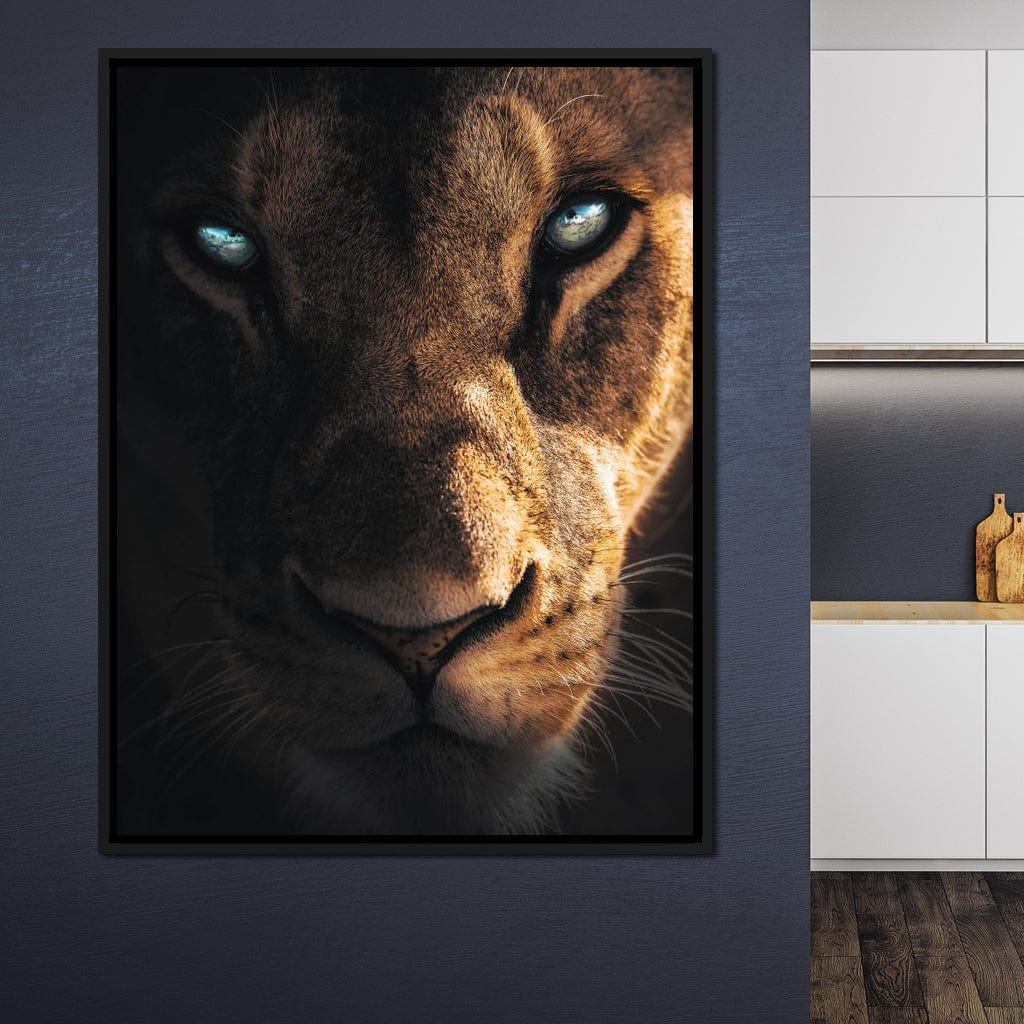Lioness Eyes Canvas Wall Art