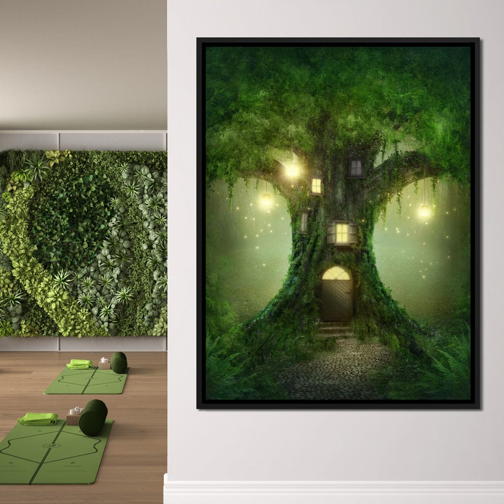 Magical Tree House Canvas Wall Art