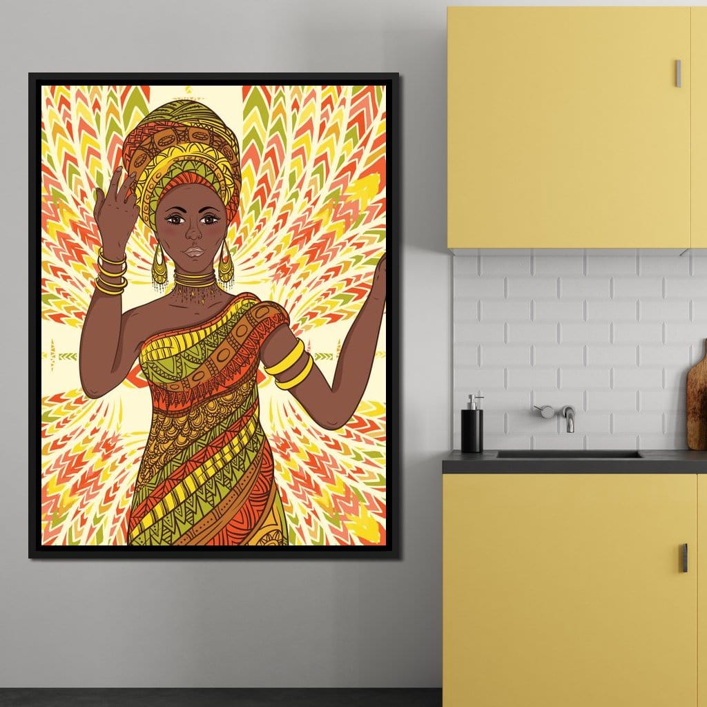 Beautiful Dancing Woman Canvas Wall Art