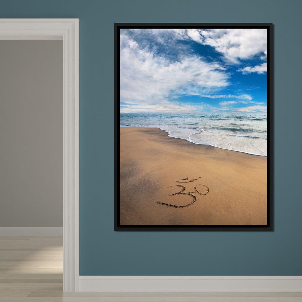 Meditation Beach Canvas Wall Art