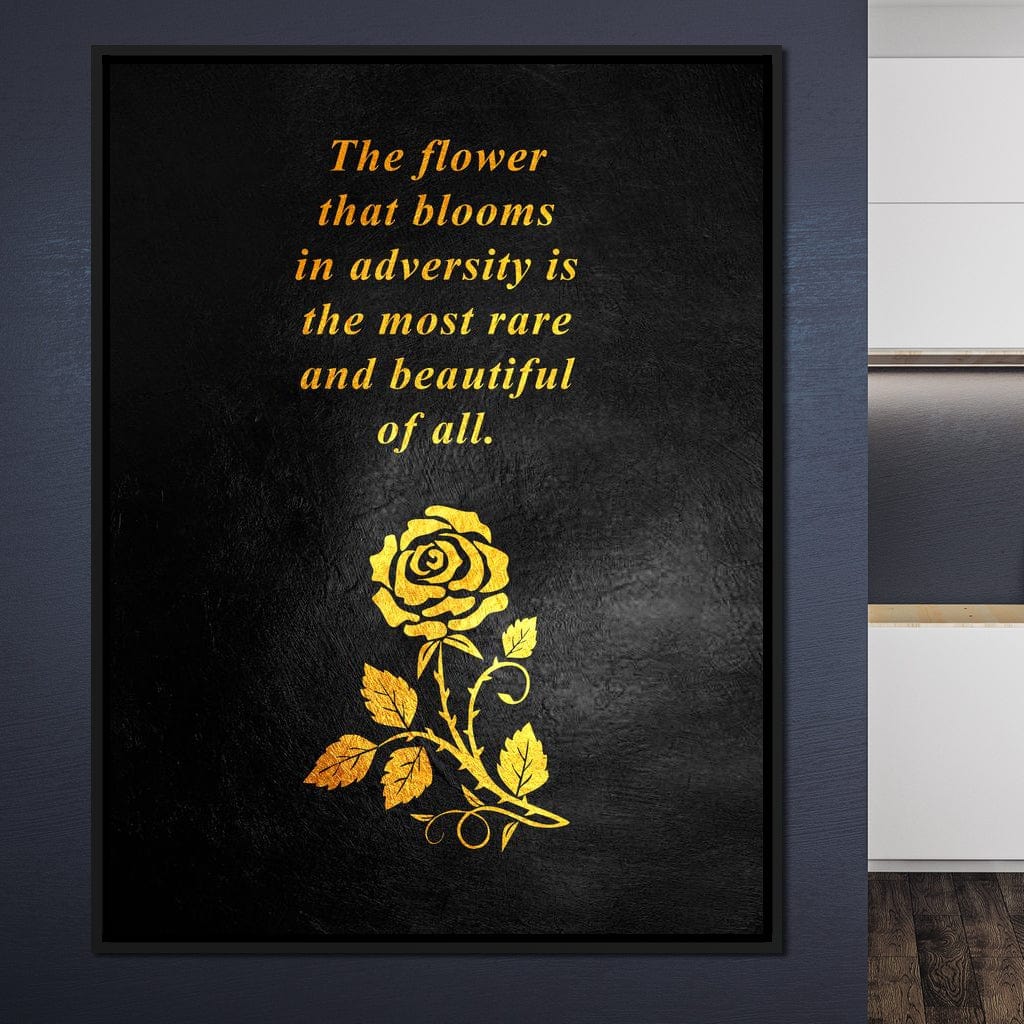 The Flower That Blooms Canvas Wall Art