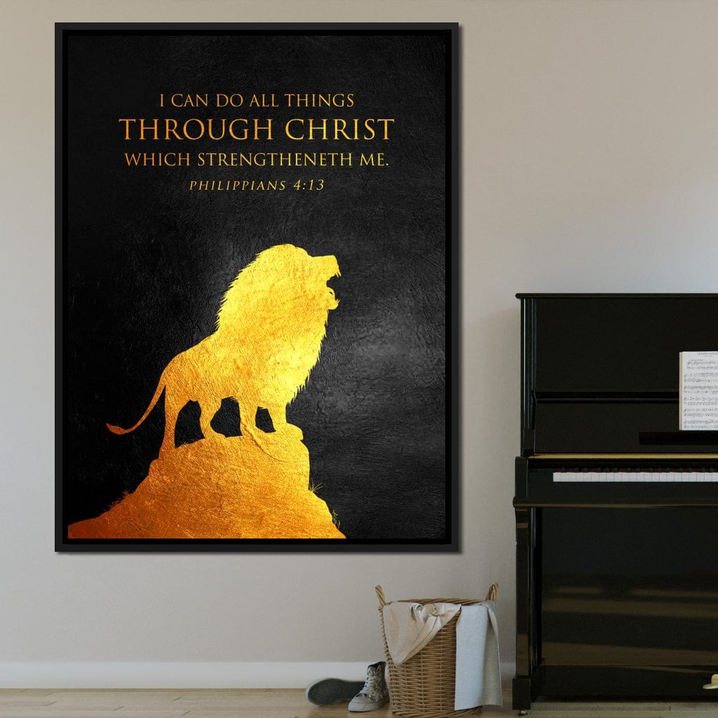 Philippians 4:13 Canvas Wall Art