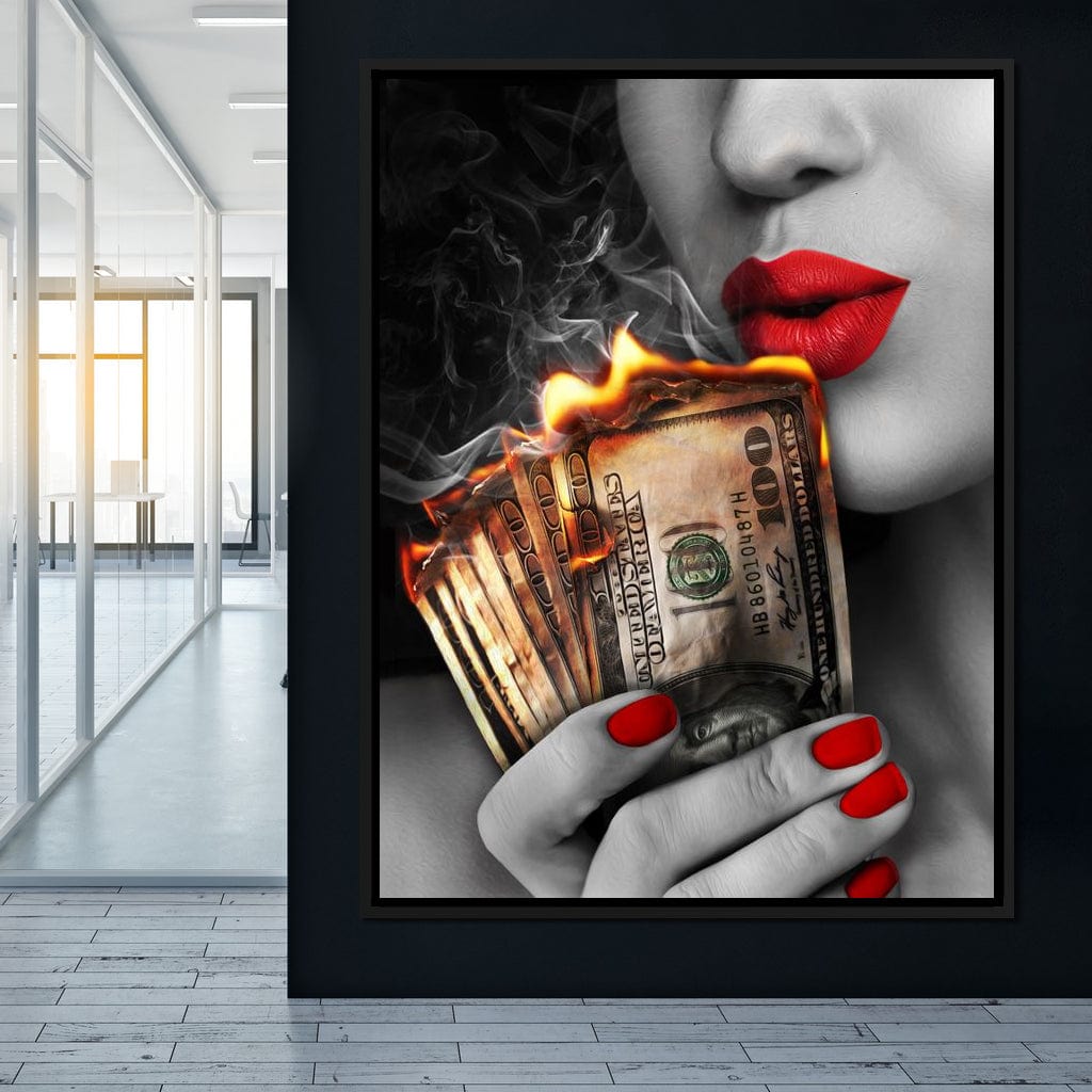 Flame Kissed Canvas Wall Art