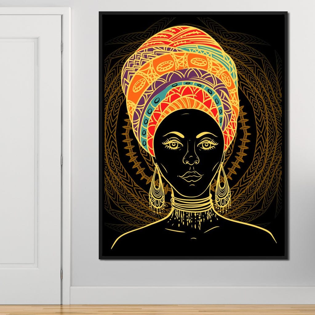 Colorful Turban Canvas Wall Art