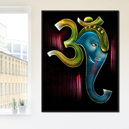 Ganesh Diwali Canvas Wall Art
