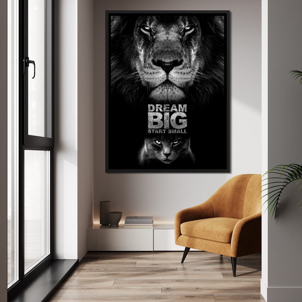 Dream Big Start Small Canvas Wall Art