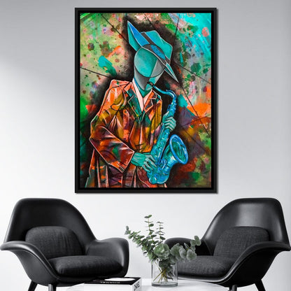 Soul Jazz Player Canvas Wall Art