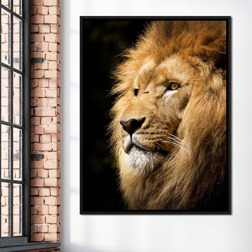 Lion View Canvas Wall Art