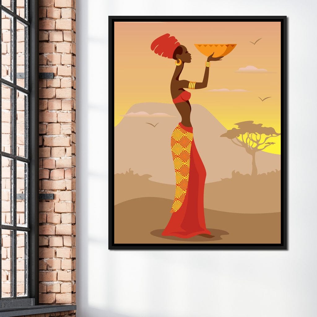African Offering Canvas Wall Art