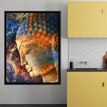 Buddha's Profile Canvas Wall Art
