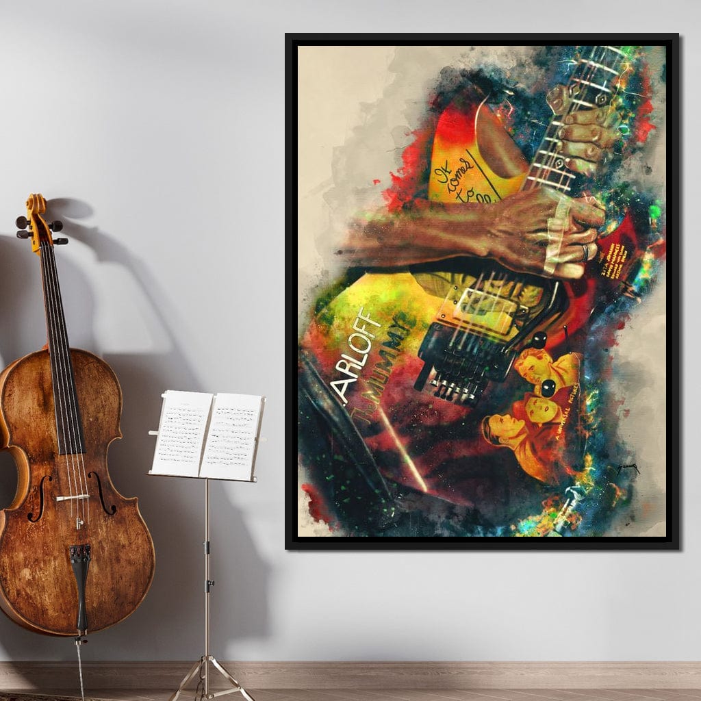 Kirk Hammett's Electric Guitar Canvas Wall Art