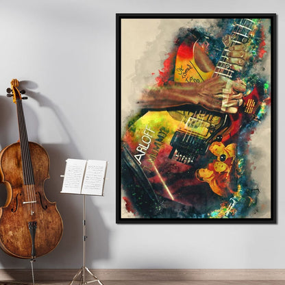 Kirk Hammett's Electric Guitar Canvas Wall Art