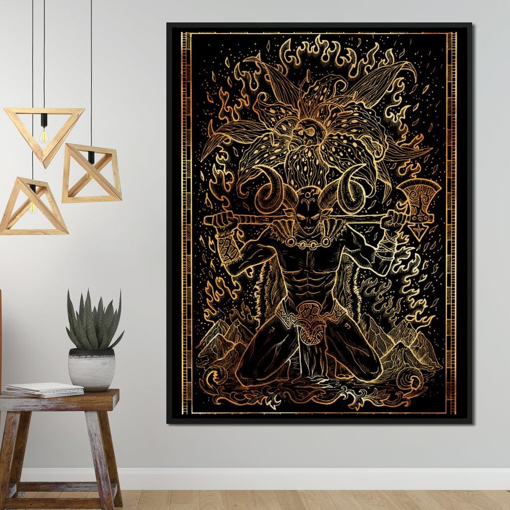Zodiac sign Aries Canvas Wall Art