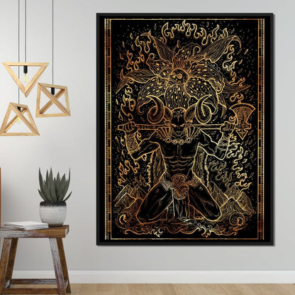Zodiac sign Aries Canvas Wall Art