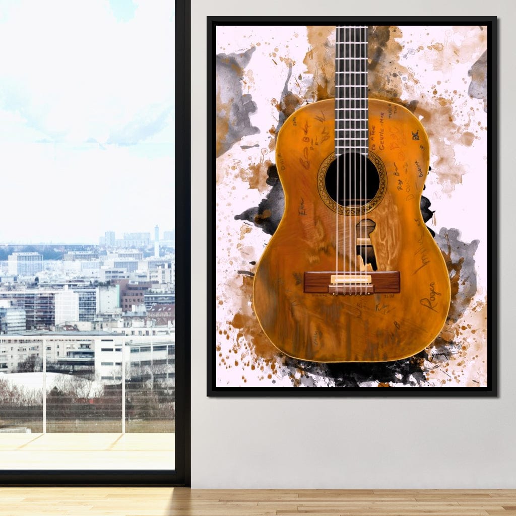 Willie Nelson's Trigger Acoustic Guitar Canvas Wall Art