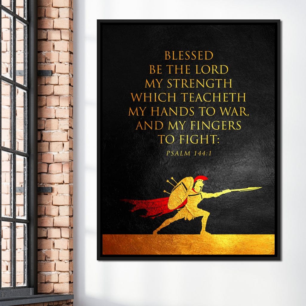 Psalm 144:1 Canvas Wall Art