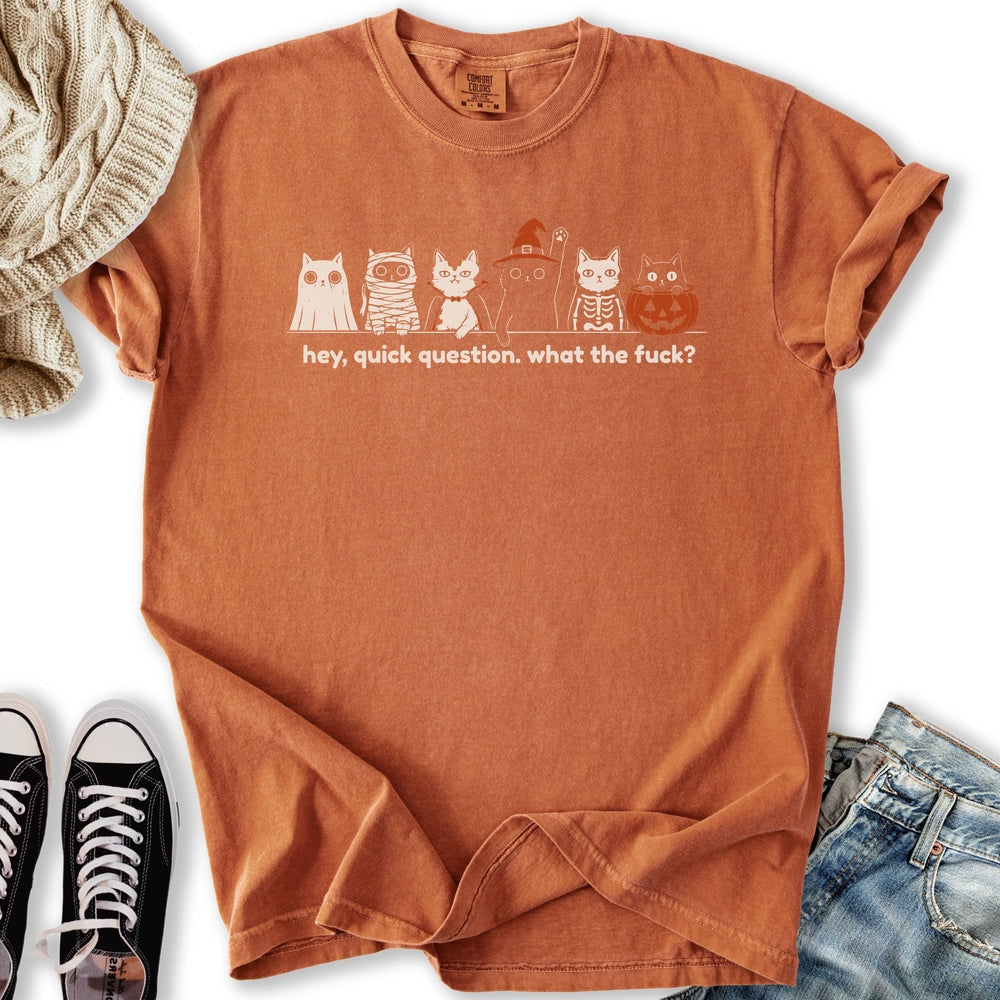 Quick Question Halloween Relaxed Tee